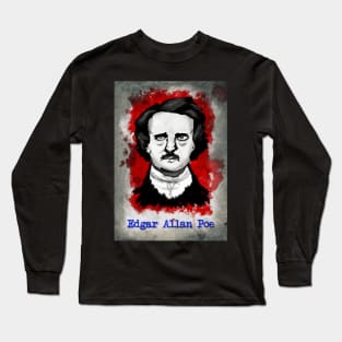 Portrait of Edgar Allan Poe Long Sleeve T-Shirt